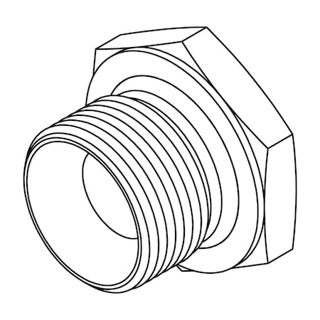 Tompkins Hydraulic Fitting, International20MBSPP HEX HEAD PLUG 3408-20